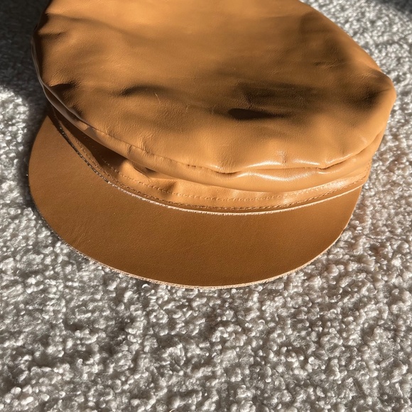 LACK OF COLOR 100% LEATHER CAP - Cognac main image 4